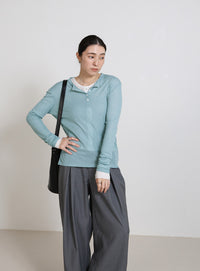 ヘンリーネックシアーロンT