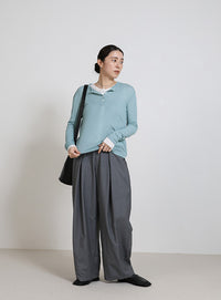 ヘンリーネックシアーロンT