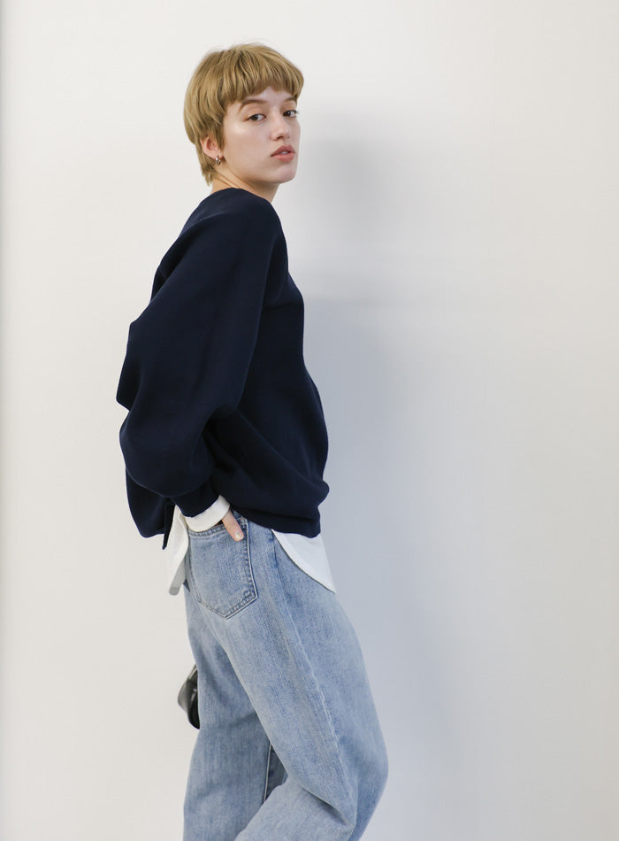 スウェットライクニットプルオーバー – SELECT MOCA