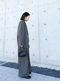 センタープレスタックワイドスラックス【by SON】