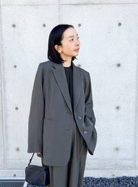 センタープレスタックワイドスラックス【by SON】