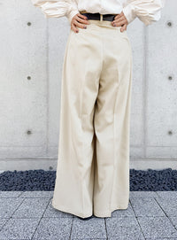 センタープレスタックワイドスラックス【by SON】