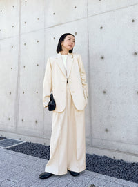 センタープレスタックワイドスラックス【by SON】