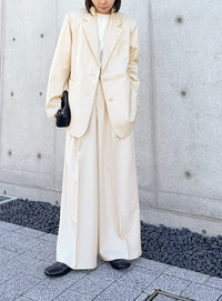 センタープレスタックワイドスラックス【by SON】