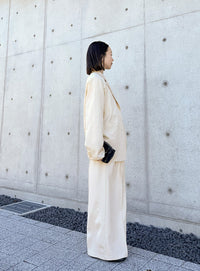 センタープレスタックワイドスラックス【by SON】