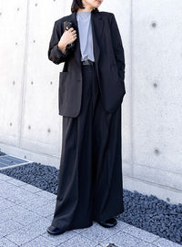 センタープレスタックワイドスラックス【by SON】