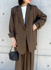 センタープレスタックワイドスラックス【by SON】