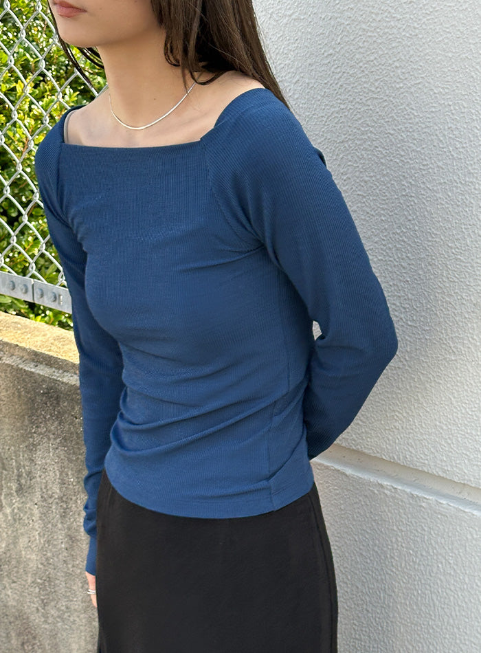 トップス SELECT シアーリブオフショルダートップス – SELECT MOCA