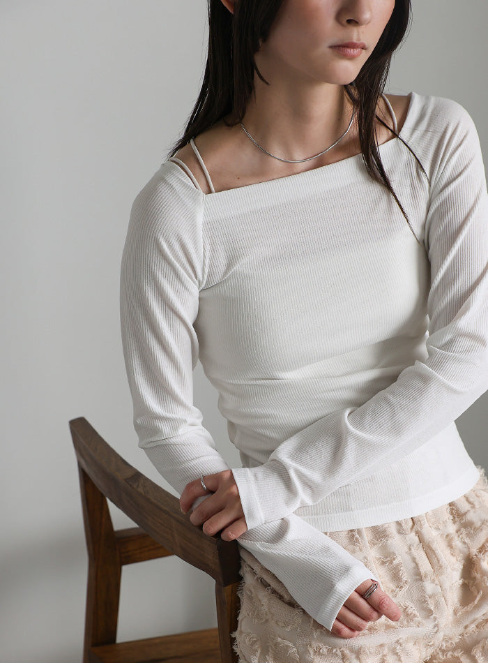 トップス SELECT コード刺繍スリーブシアートップス – SELECT MOCA