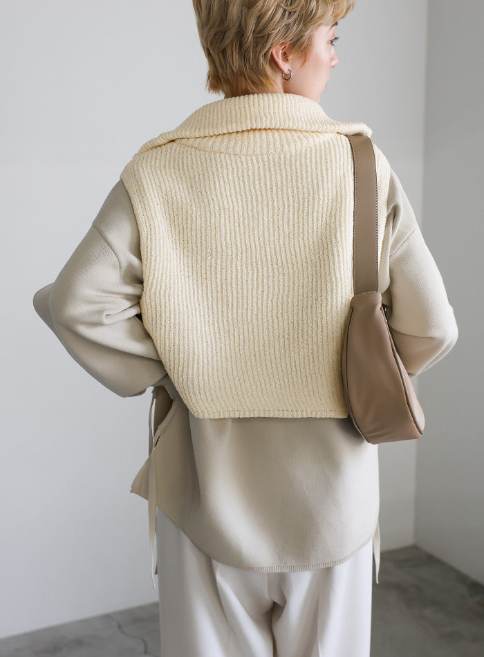 ハーフジップニットニットベスト 7G ニット GAUDYハーフZIPベスト | KAPITAL