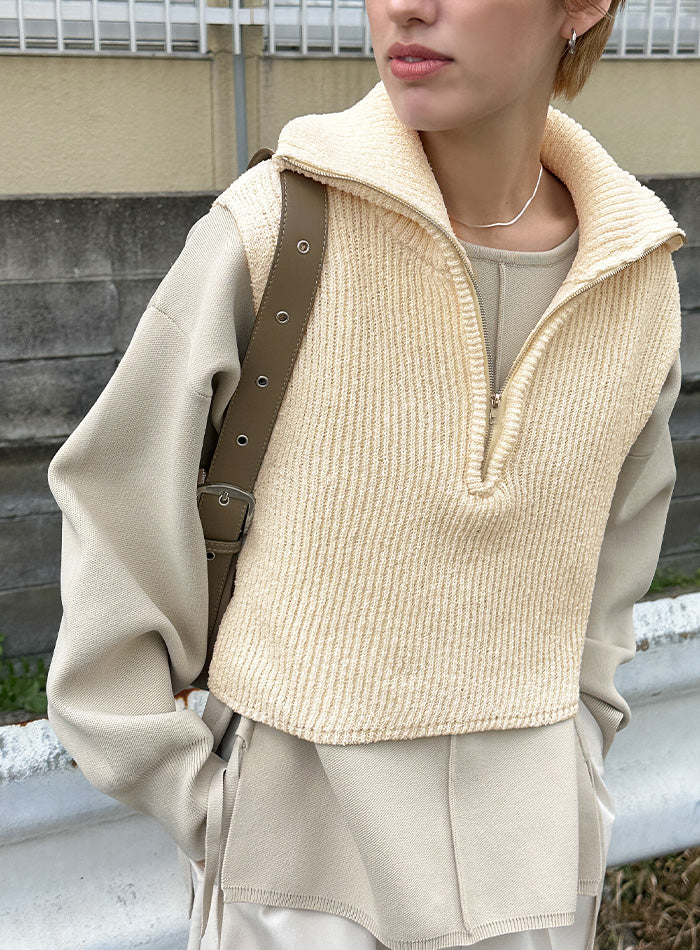 ハーフジップニットベスト【SALE】 – SELECT MOCA