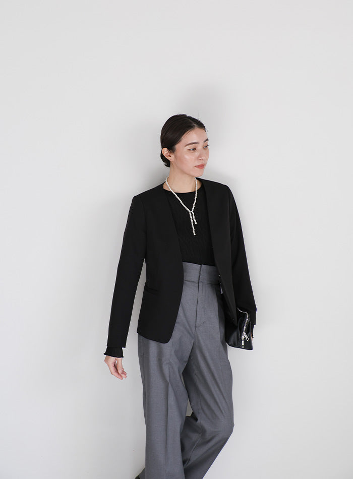レイヤードノーカラージャケット【SALE】 – SELECT MOCA