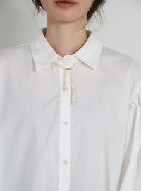 【Et】Gathered Volume Sleeve Shirt