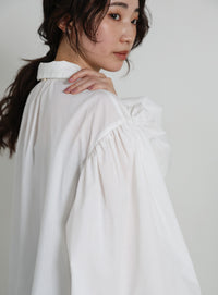 【Et】Gathered Volume Sleeve Shirt