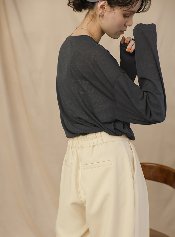 ルーズシルエットディープタックパンツ – SELECT MOCA