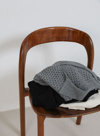 透かし編みスキッパーニット