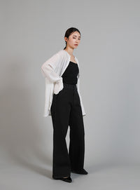 【Et】Semi-Flared Denim Pants