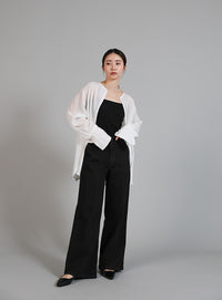 【Et】Semi-Flared Denim Pants