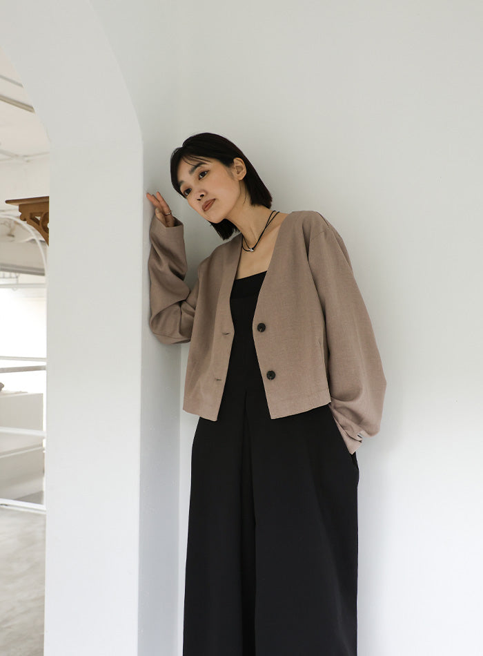 Et】Tucked Wide Overalls – SELECT MOCA