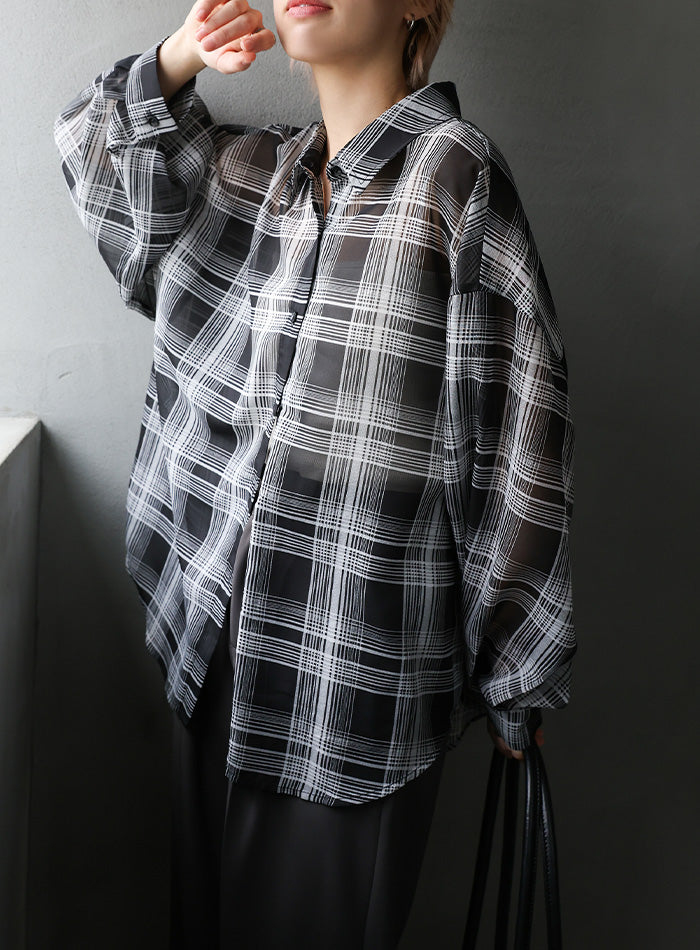 チェックシアーシャツ – SELECT MOCA