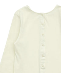 2WAYボタンデザインリブトップス