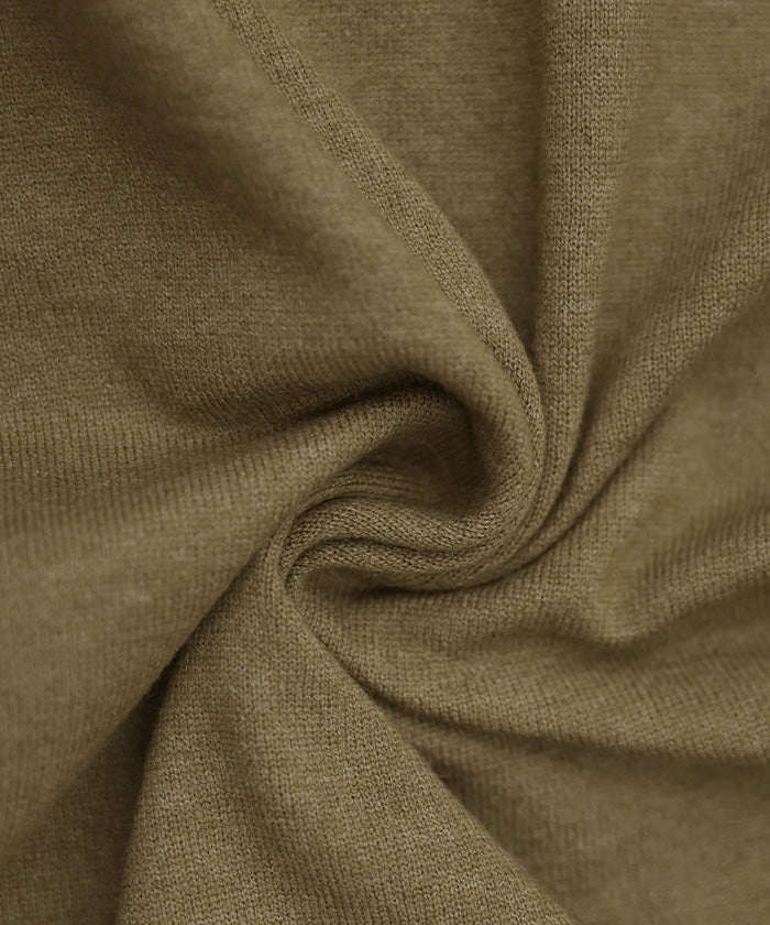 【Et】キーネックニットベストワンピース