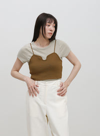 キャミニットビスチェ