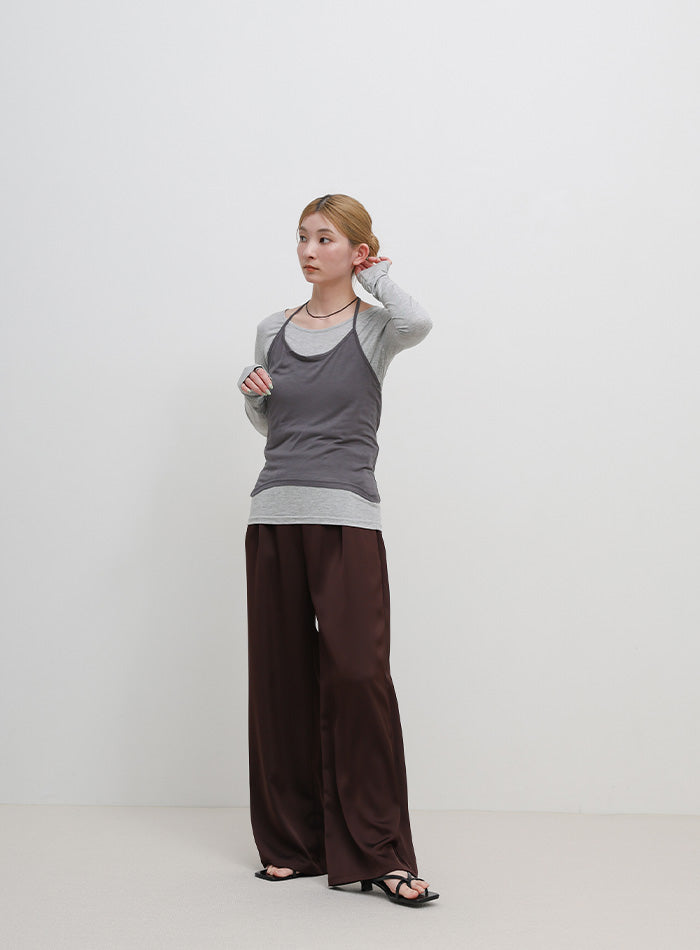 ホルターキャミレイヤードトップス – SELECT MOCA