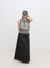ストラップ付き撥水2WAYキャップ