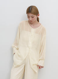 2WAYシフォンブラウス