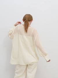 2WAYシフォンブラウス