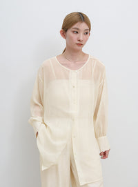 2WAYシフォンブラウス