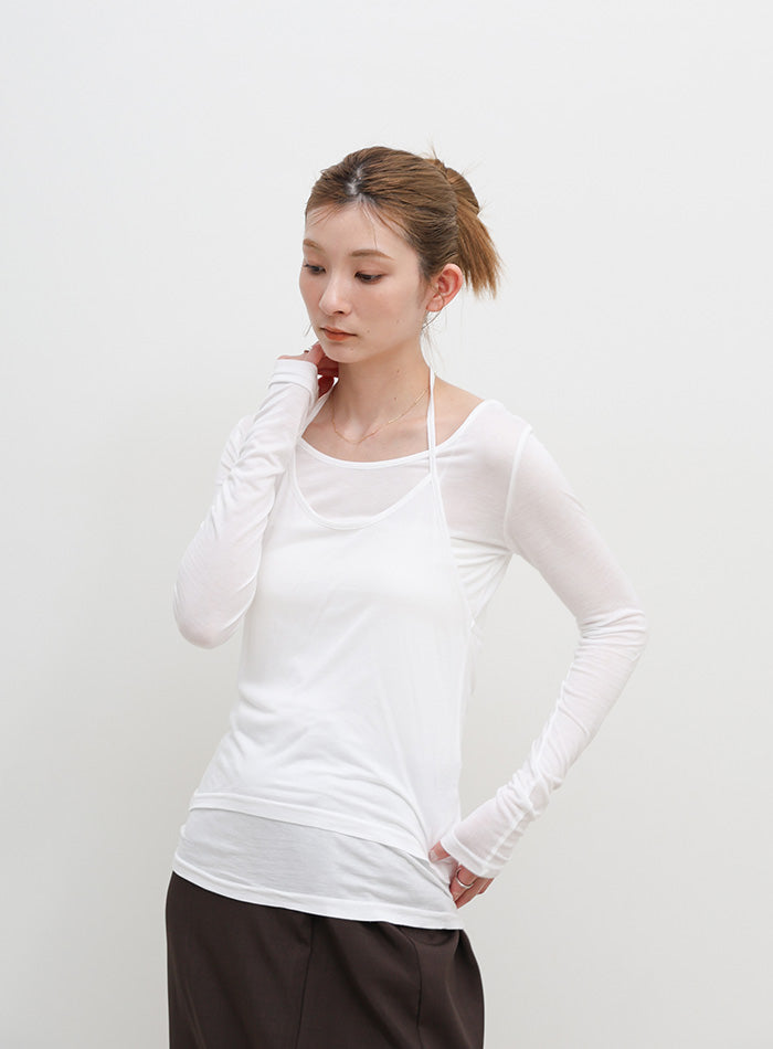 ホルターキャミレイヤードトップス – SELECT MOCA