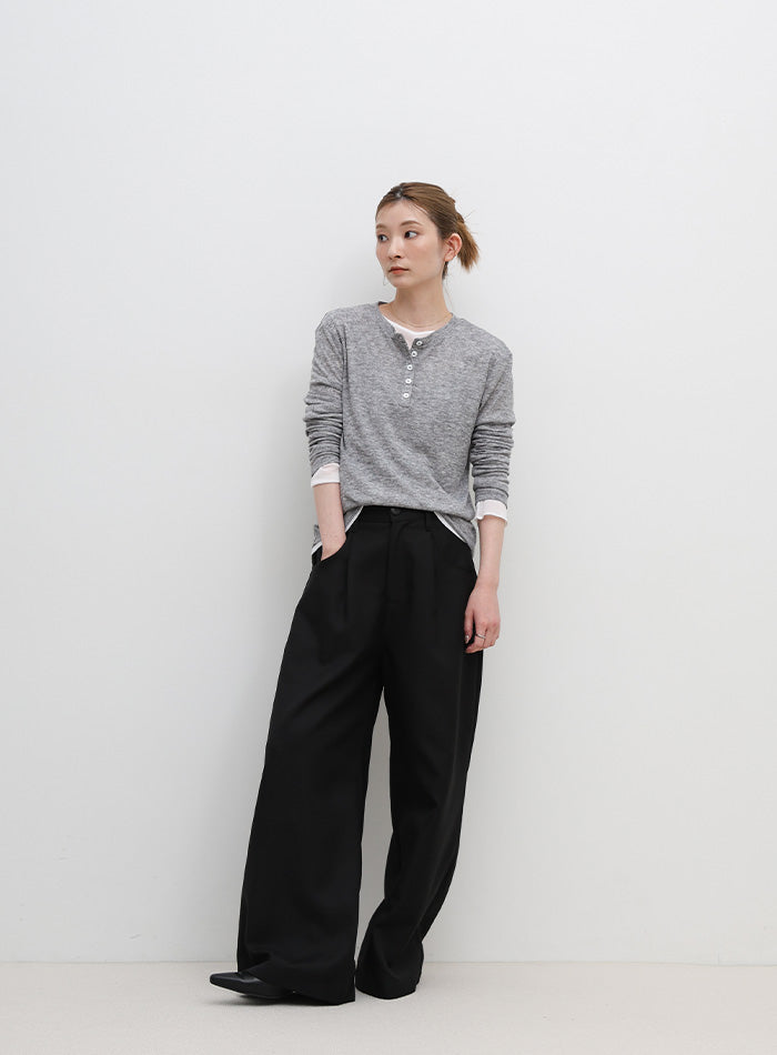 ヘンリーネックシアーロンT – SELECT MOCA