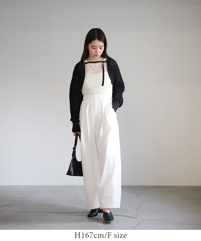 【サイズ展開あり】2WAYストラップカップ付きベアキャミソール【SALE】