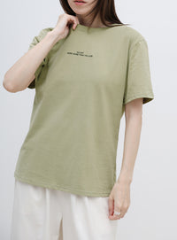【サイズ展開あり】フロントロゴプリントTシャツ