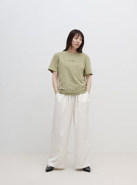 【サイズ展開あり】フロントロゴプリントTシャツ