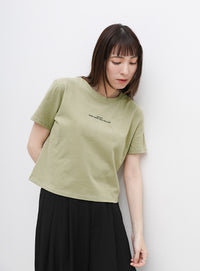 【サイズ展開あり】フロントロゴプリントTシャツ