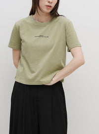 【サイズ展開あり】フロントロゴプリントTシャツ