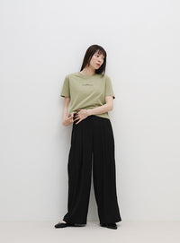 【サイズ展開あり】フロントロゴプリントTシャツ