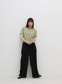 【サイズ展開あり】フロントロゴプリントTシャツ