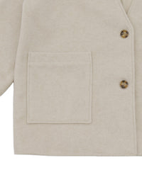 ノーカラーポケットデザインアウター