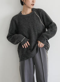 ステッチングドロープニット【official限定】【SALE】
