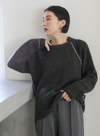 ステッチングドロープニット【official限定】【SALE】
