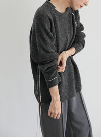 ステッチングドロープニット【official限定】【SALE】