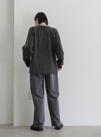 ステッチングドロープニット【official限定】【SALE】