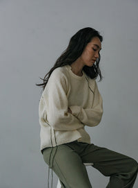 ステッチングドロープニット【official限定】【SALE】