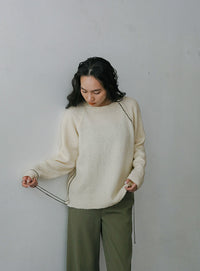 ステッチングドロープニット【official限定】【SALE】