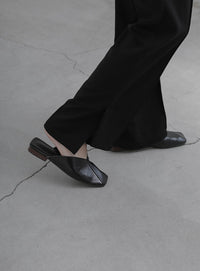 サイドスリットストレートパンツ