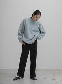 サイドスリットストレートパンツ